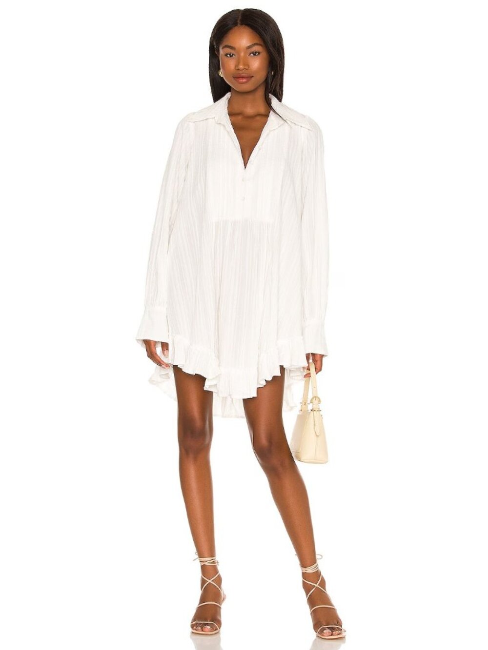 Free People Love Me Truly Tunic in Optic White Dress